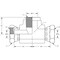 World Wide Fittings Female Pipe Swivel to Female Pipe Swivel to Female Pipe Tee 9456X04X04X04 - alternate 2